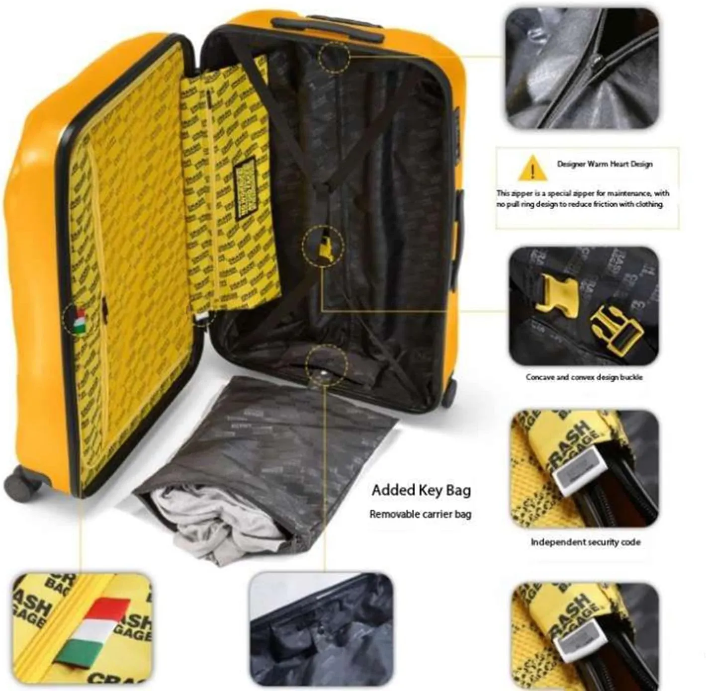 Airline Approved Carry On Luggage with Spinner Wheels,Aluminum Framed Carry On Suitcase Large Checked-in Luggage (C 24 inches)