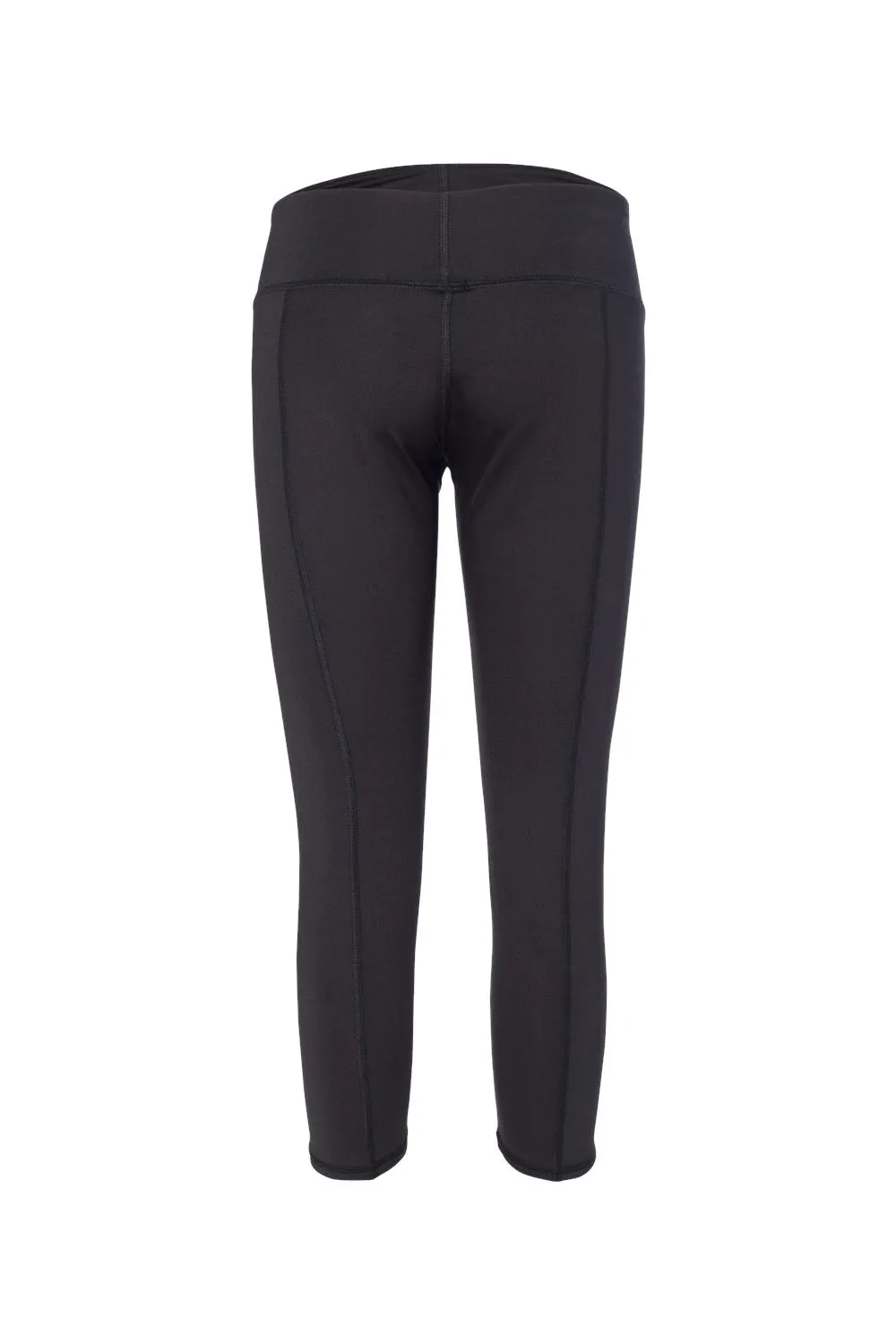 Badger Womens Moisture Wicking Capri Leggings - Black