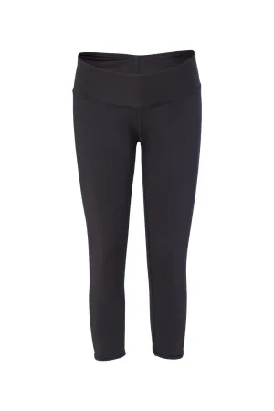 Badger Womens Moisture Wicking Capri Leggings - Black