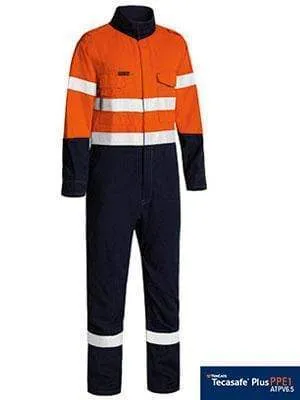 Bisley Workwear Tencate Tecasafe® Plus 580 Taped Hi Vis FR Coverall BC8186T