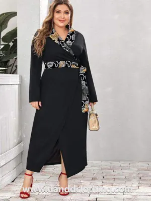 Black Maxi Dress Amelia Animals