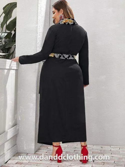 Black Maxi Dress Amelia Animals