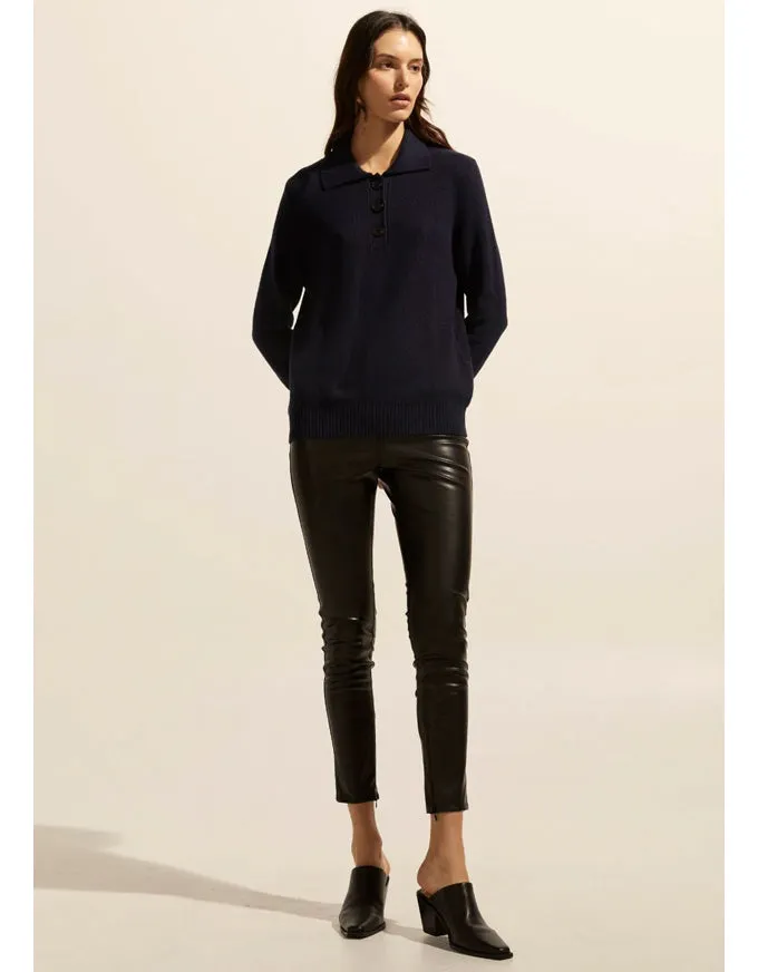 Bolt Leatherette Pant Black