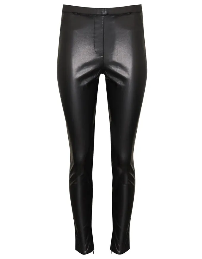 Bolt Leatherette Pant Black