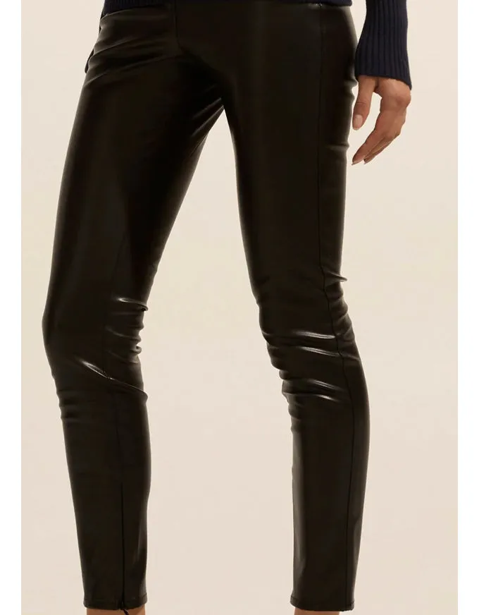 Bolt Leatherette Pant Black