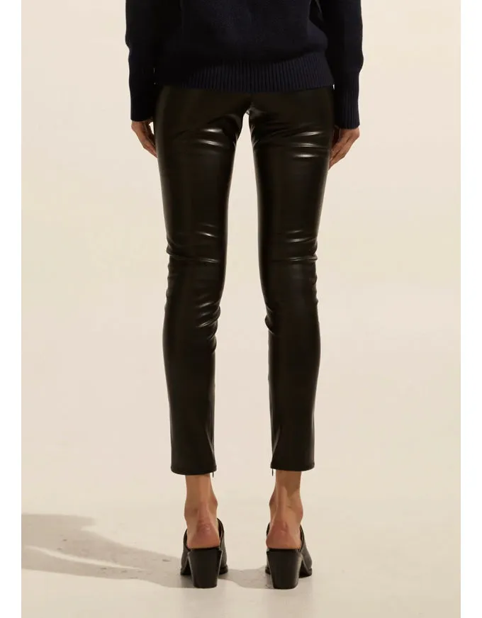 Bolt Leatherette Pant Black
