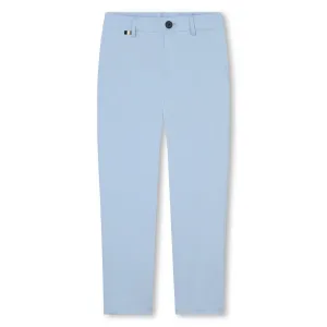 BOSS KIDSWEAR Pale Blue Suit Trousers
