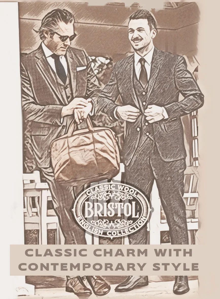 Bristol Alvaro Charcoal Checks Pants