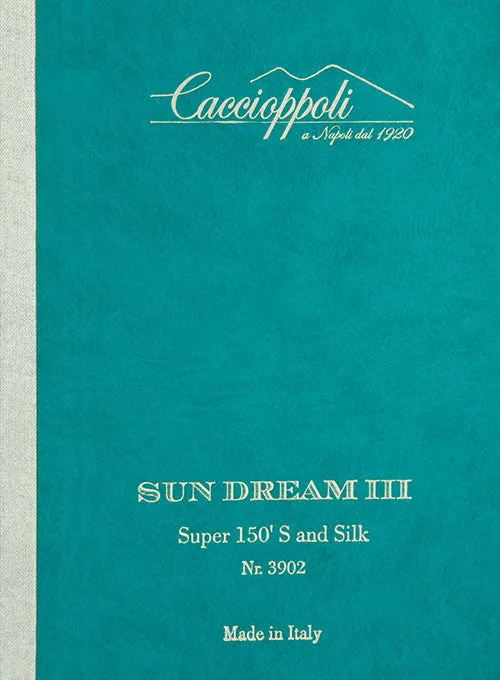 Caccioppoli Sun Dream Ink Blue Wool Silk Pants