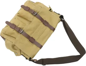 Canvas Messenger Bag Crossbody Straps Large Business Briefcase Document Bag for Laptop Files