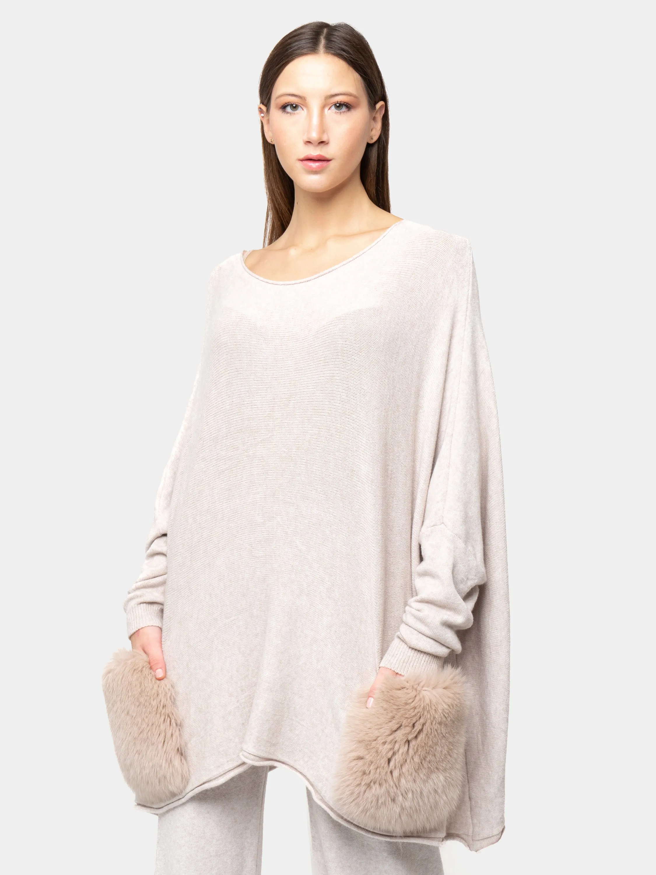 CAPRI - sand Fox pockets