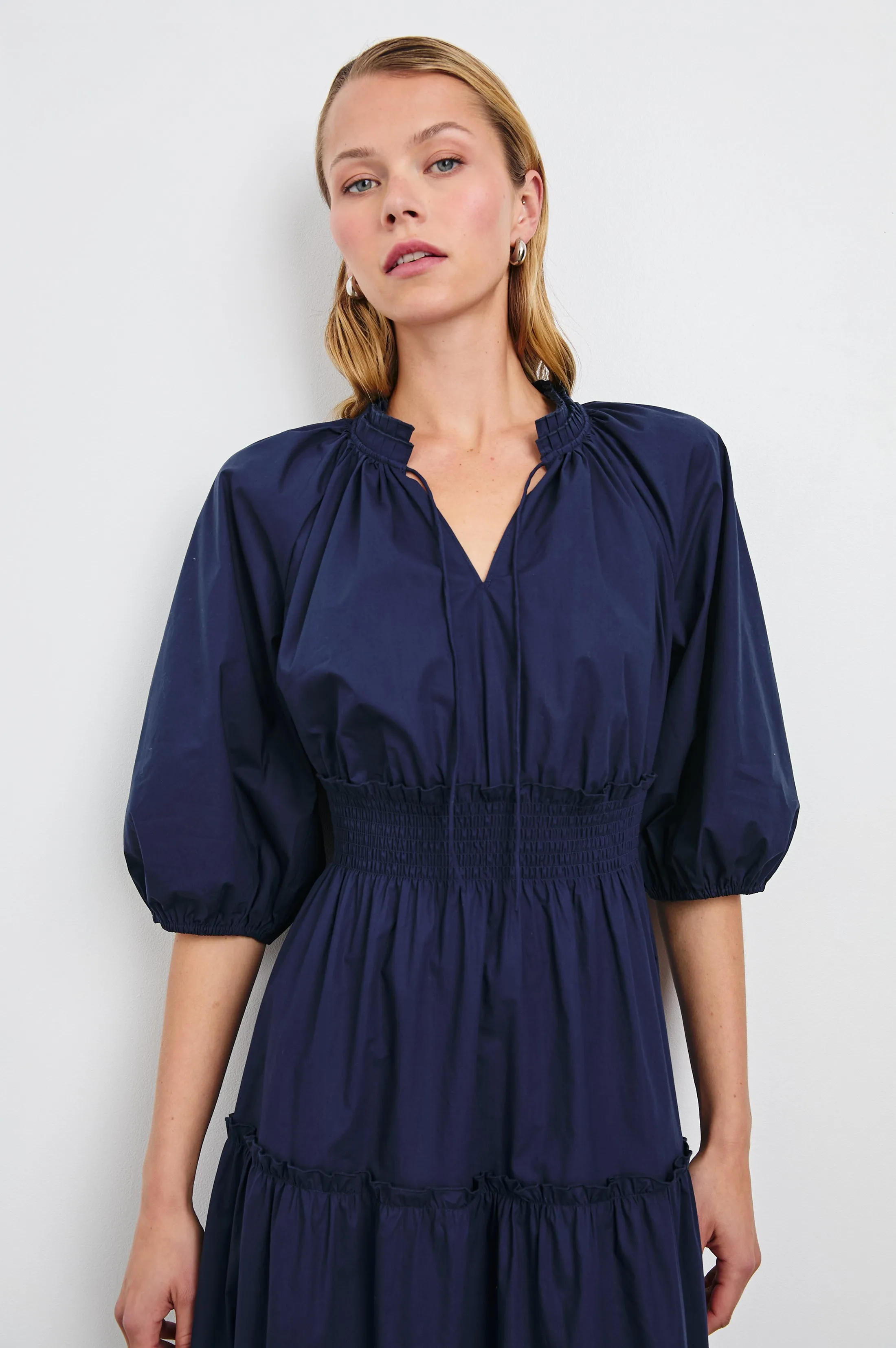 CATERINE DRESS - NAVY