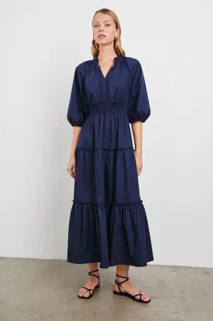 CATERINE DRESS - NAVY
