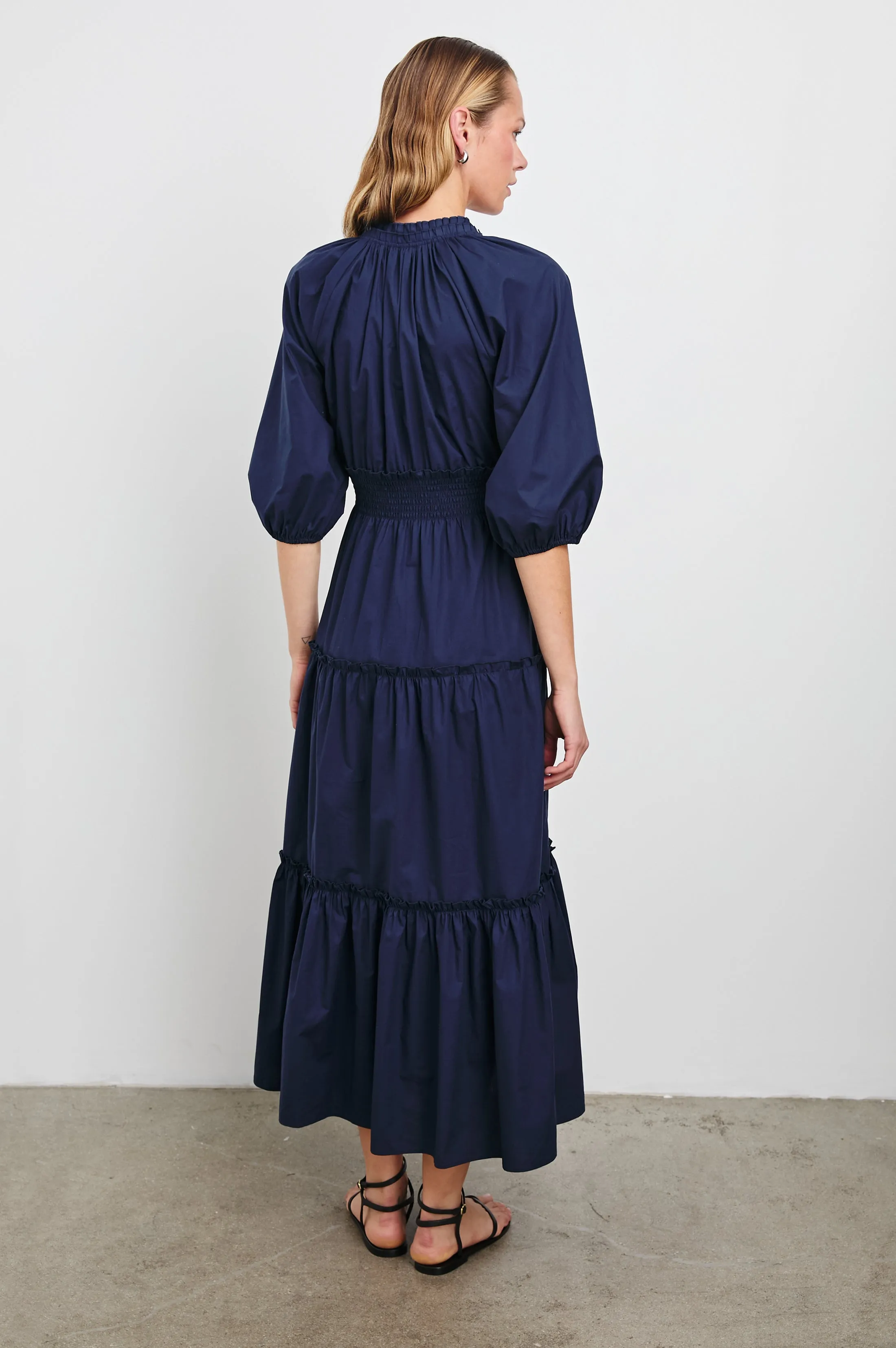 CATERINE DRESS - NAVY