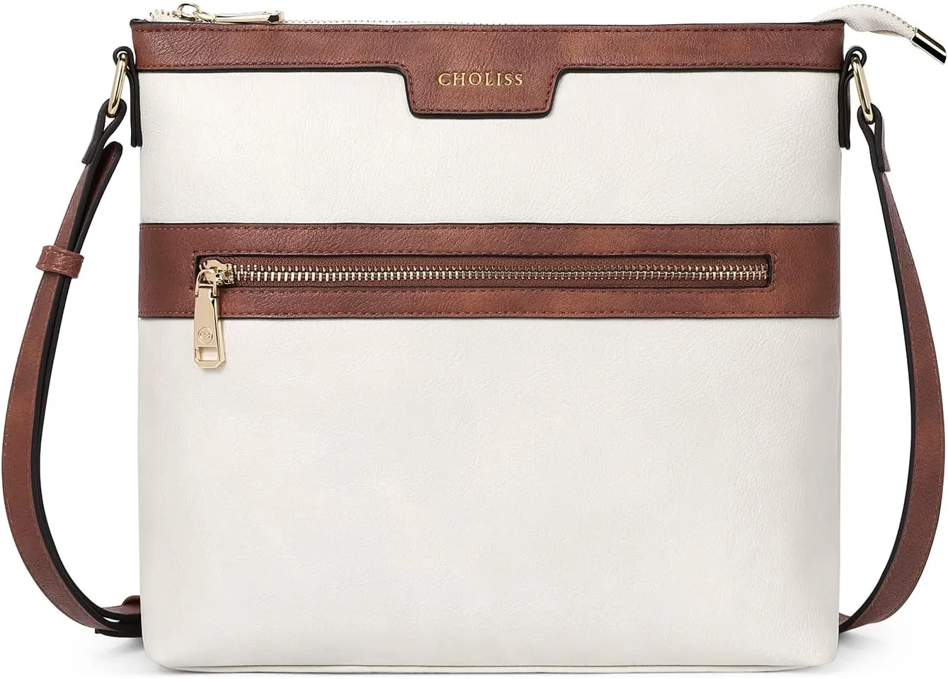 CHOLISS Large Crossbody Bags for Women, Medium Size Purses for Women with Vegan Leather