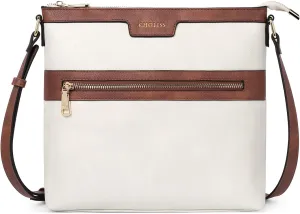 CHOLISS Large Crossbody Bags for Women, Medium Size Purses for Women with Vegan Leather