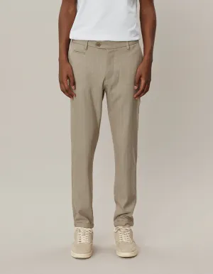 Como Herringbone Suit Pants