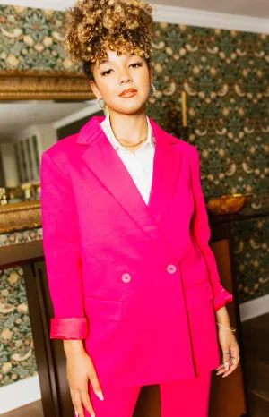 Endless Rose: Fitted Blazer, FUCHSIA