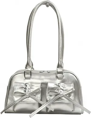 Epsion Women's Shoulder Bag PU Leather Glossy Clutch Handbag Work Travel Shopping 2024