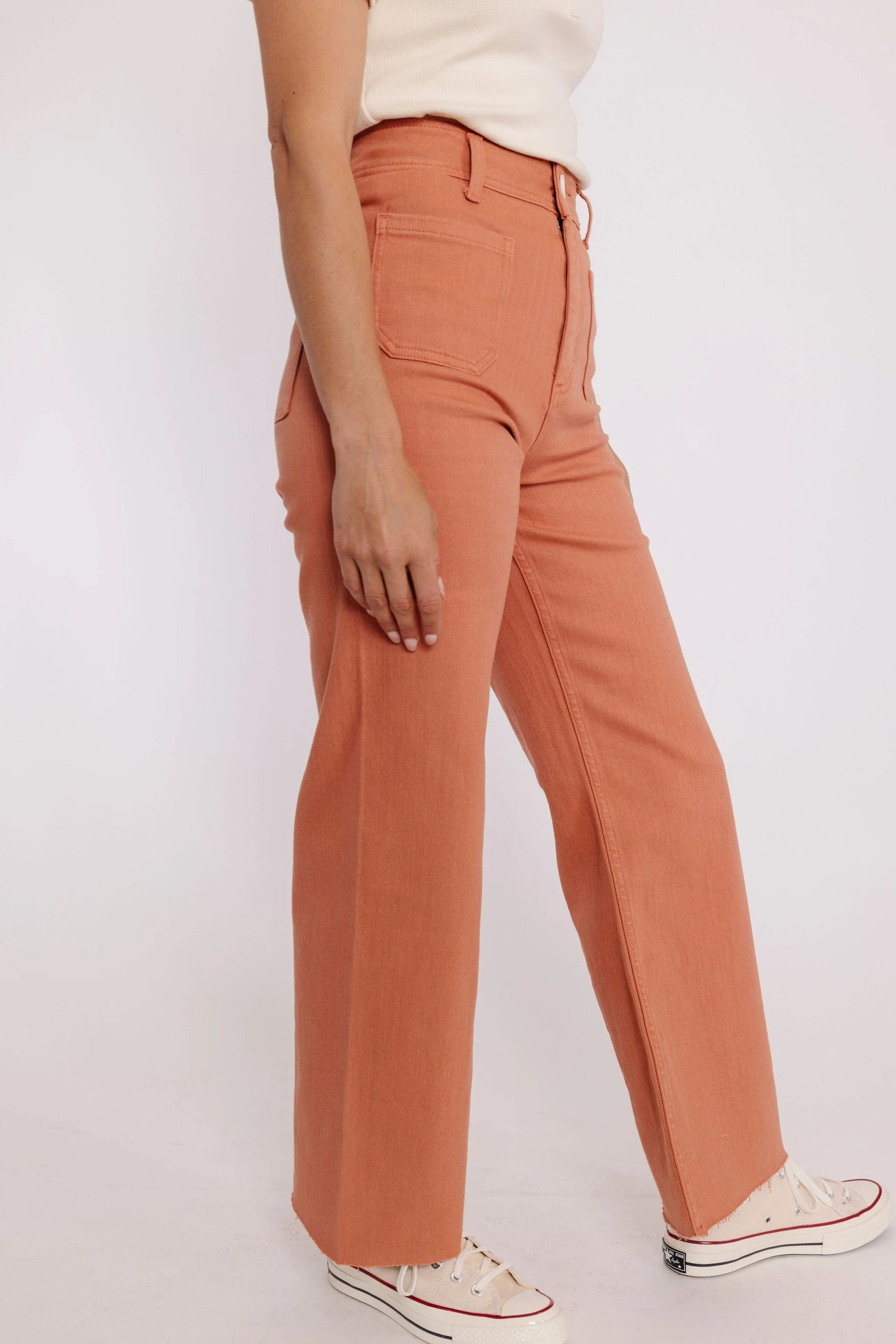 Fergie Pant in Apricot Orange