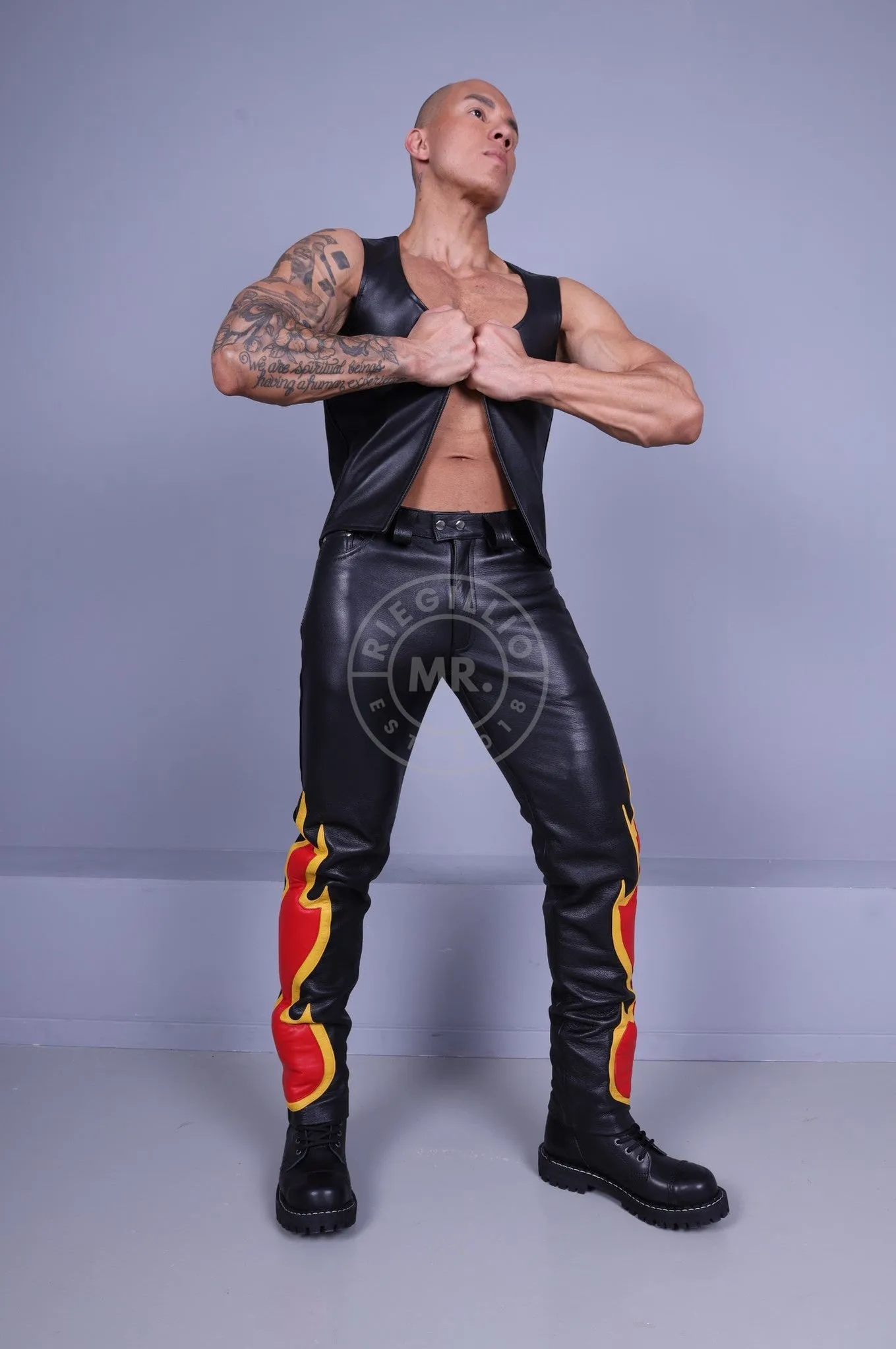 Flame Leather Pants