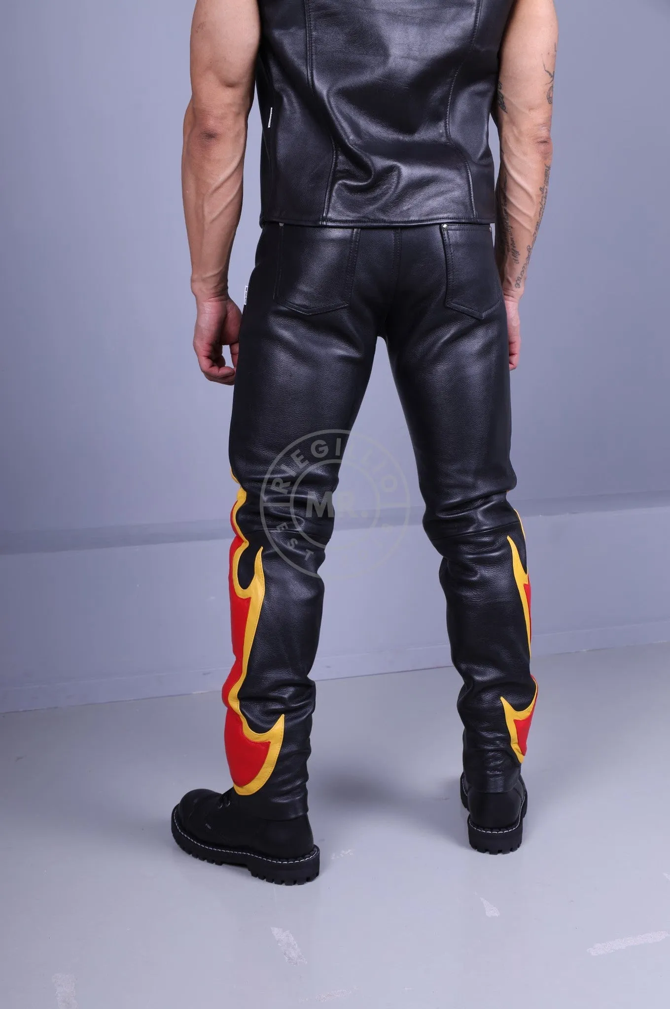 Flame Leather Pants