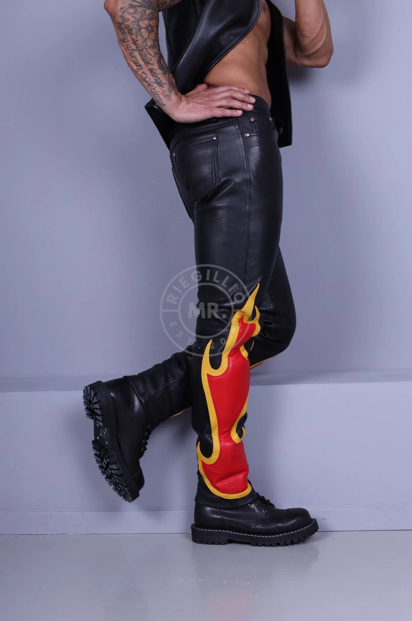 Flame Leather Pants