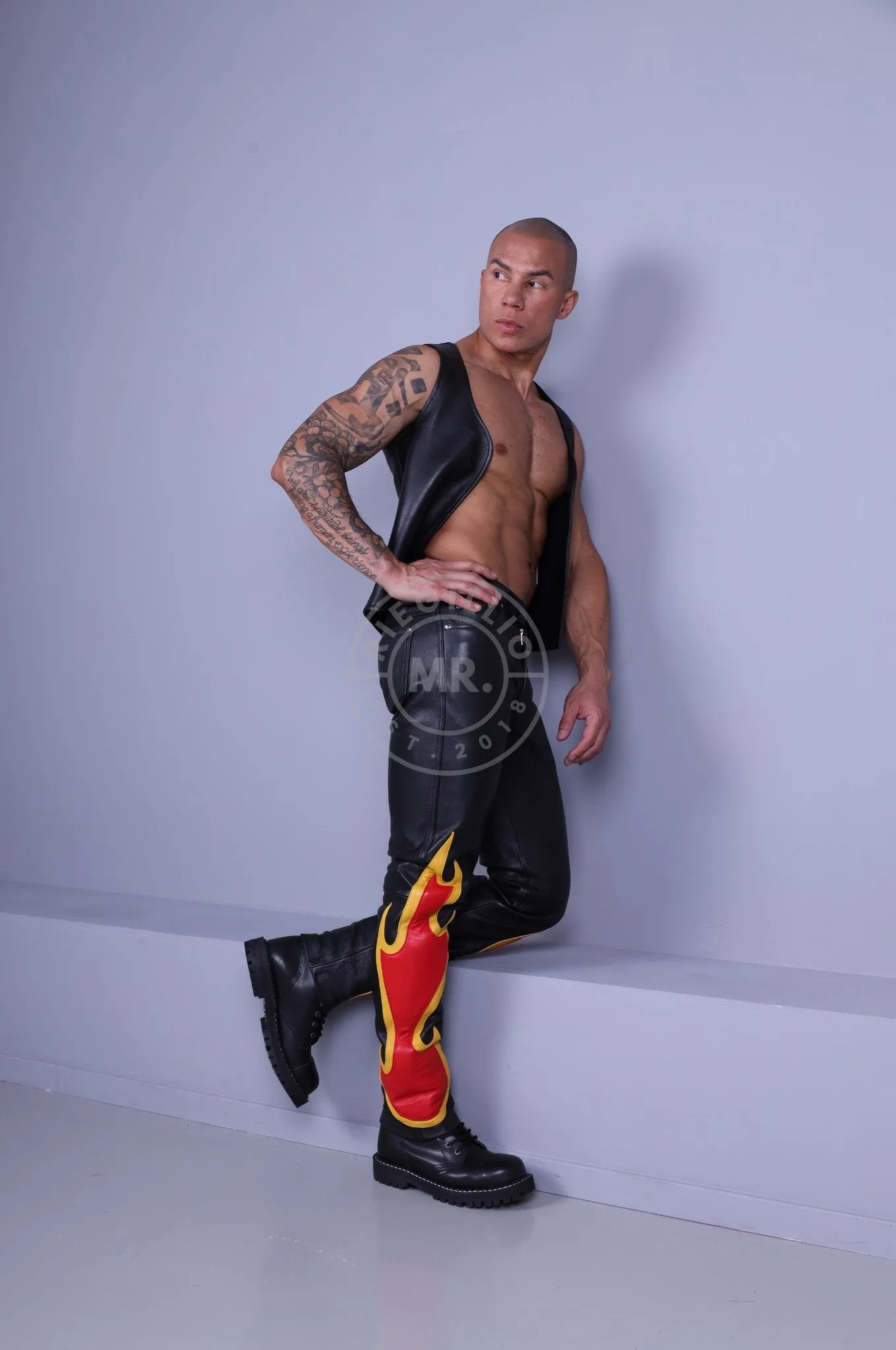 Flame Leather Pants