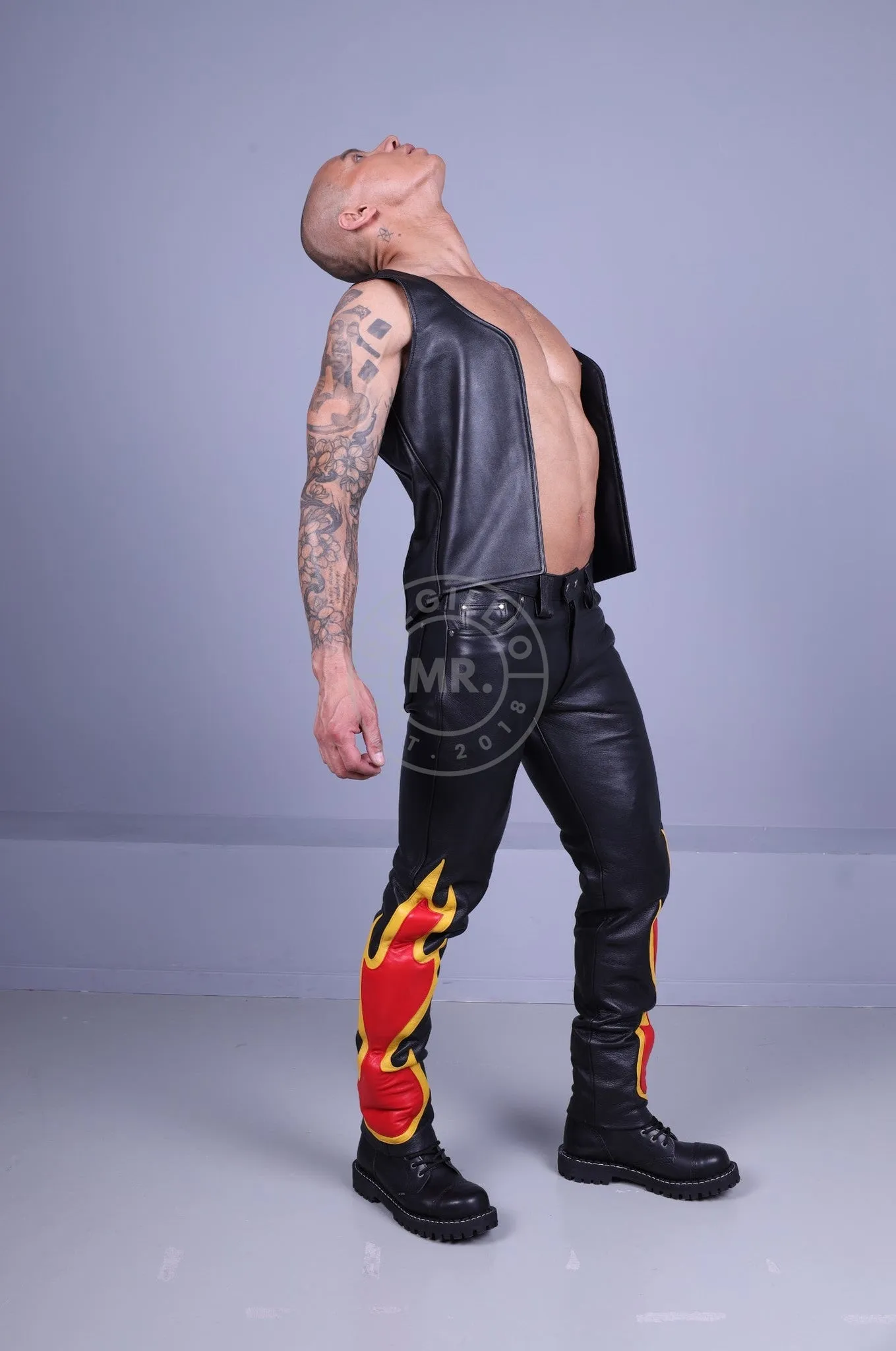 Flame Leather Pants