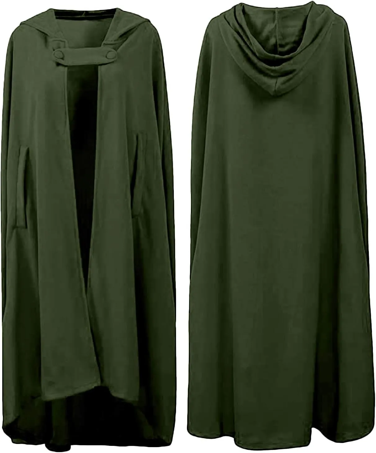 futurino Women Gothic Hooded Open Front Poncho Cape Coat Outwear Jacket Cloak