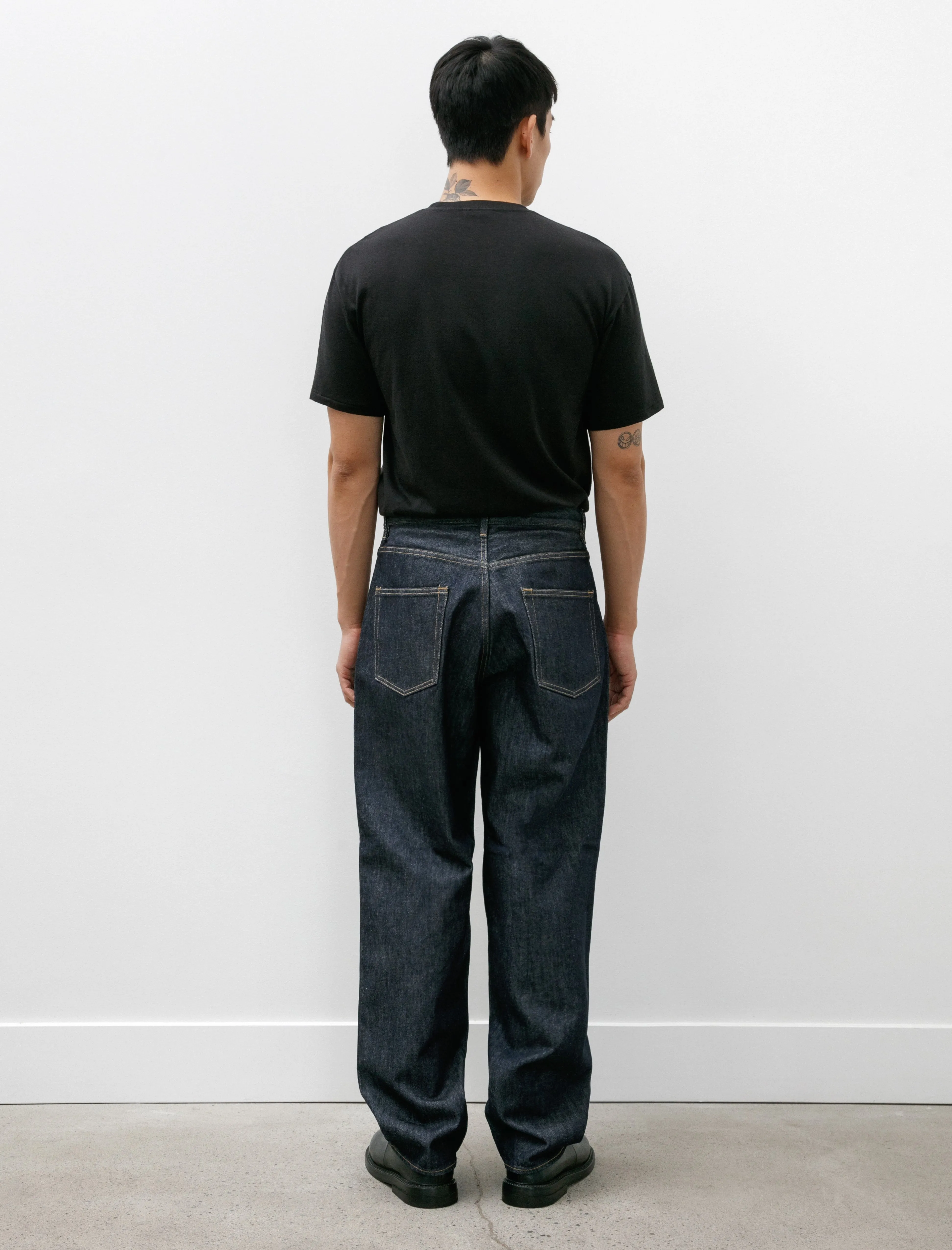 Hard Twist Denim Wide Pants Indigo