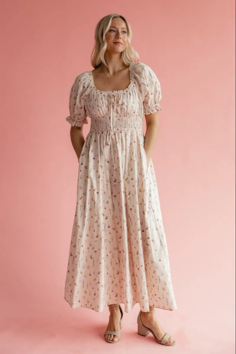 Hyacinth Floral Maxi