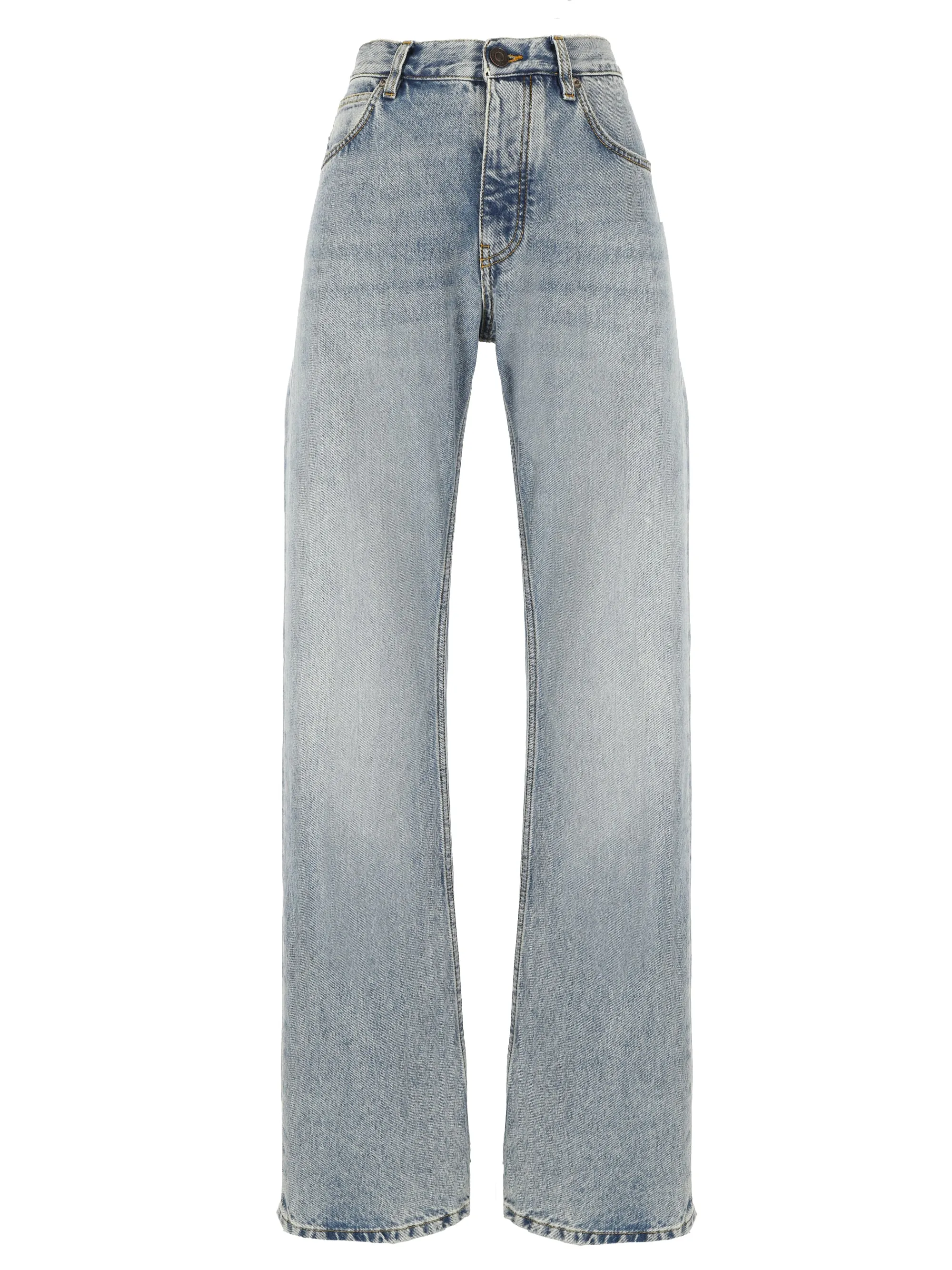 Iced Blue Low-Rise Denim Jeans