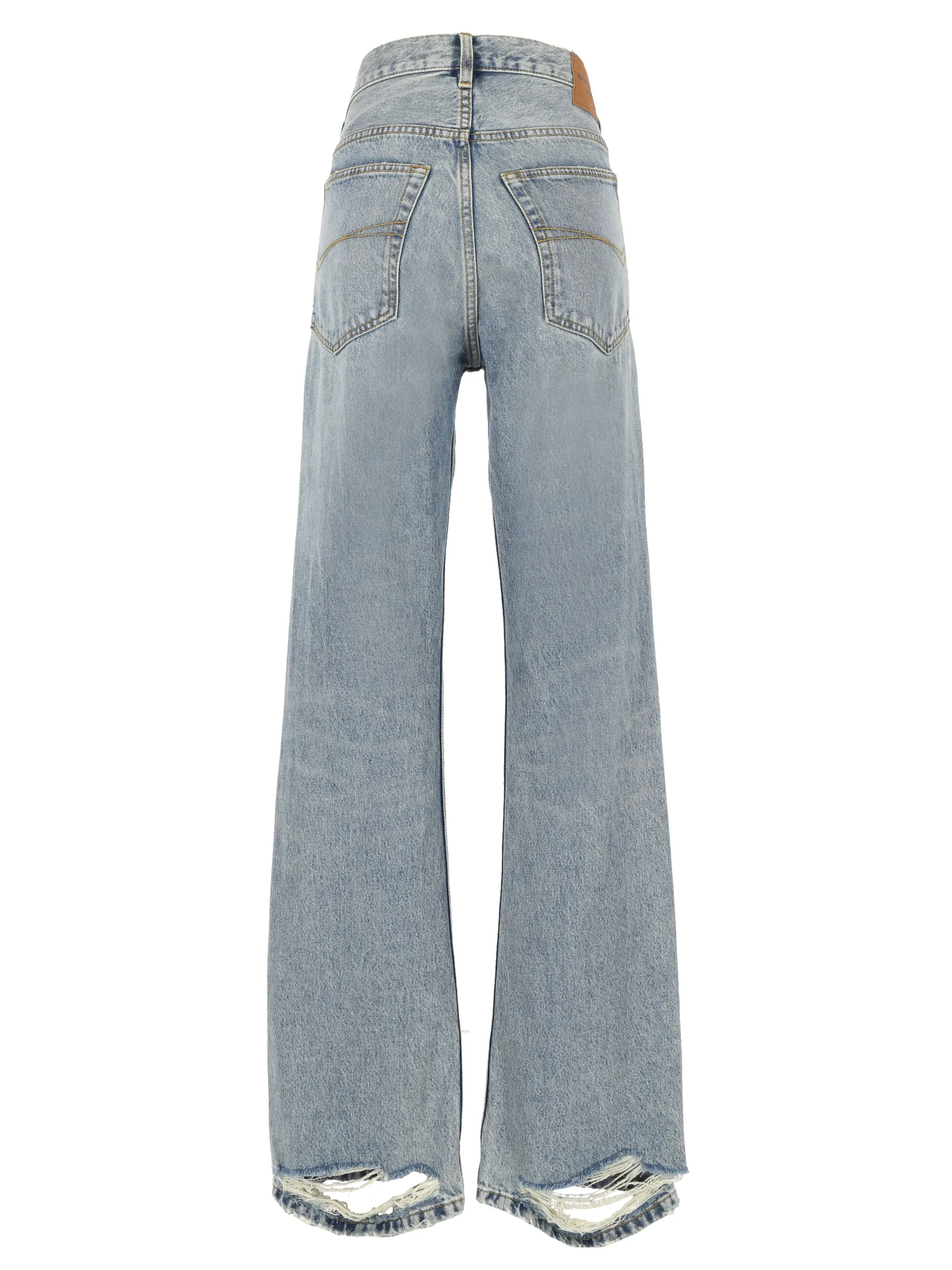 Iced Blue Low-Rise Denim Jeans