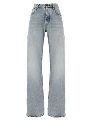 Iced Blue Low-Rise Denim Jeans
