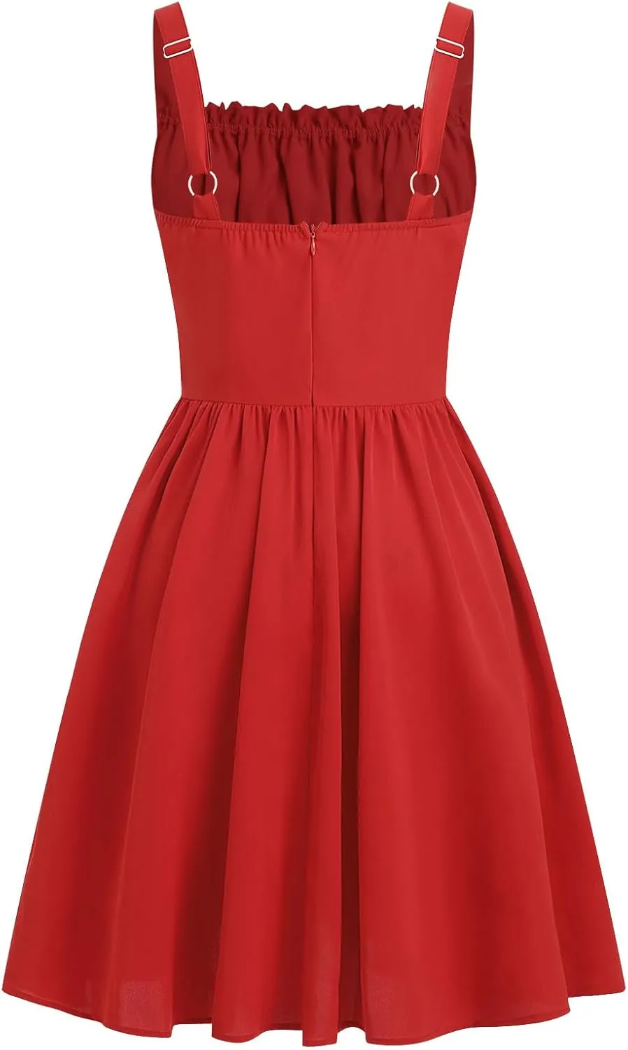 IMEKIS Women Floral Corset Dress Summer Spaghetti Strap Ruched Bust Going Out Tea Party Cocktail Short Sundress