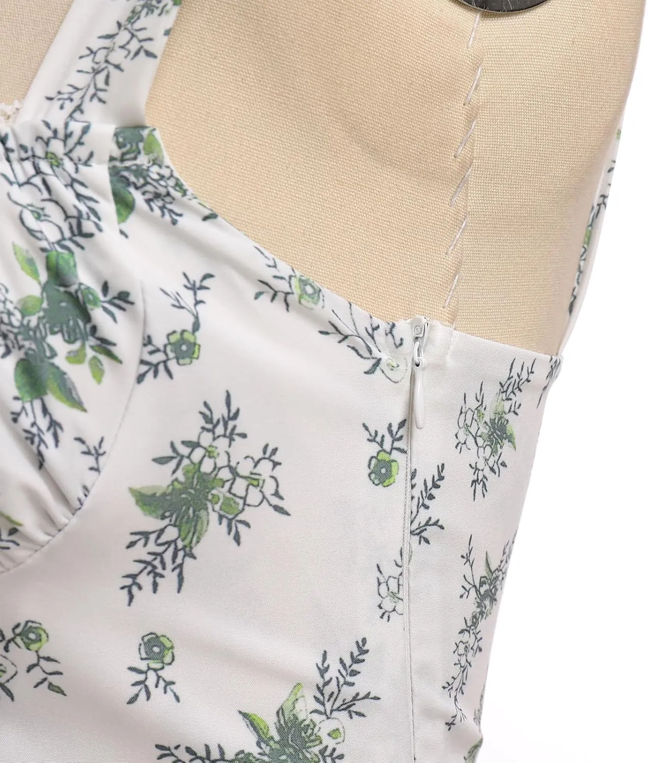 IMEKIS Women Summer Corset Mini Dress Sexy Spaghetti Straps Low Cut Backless Lace Short Boho Floral Sleeveless Streetwear