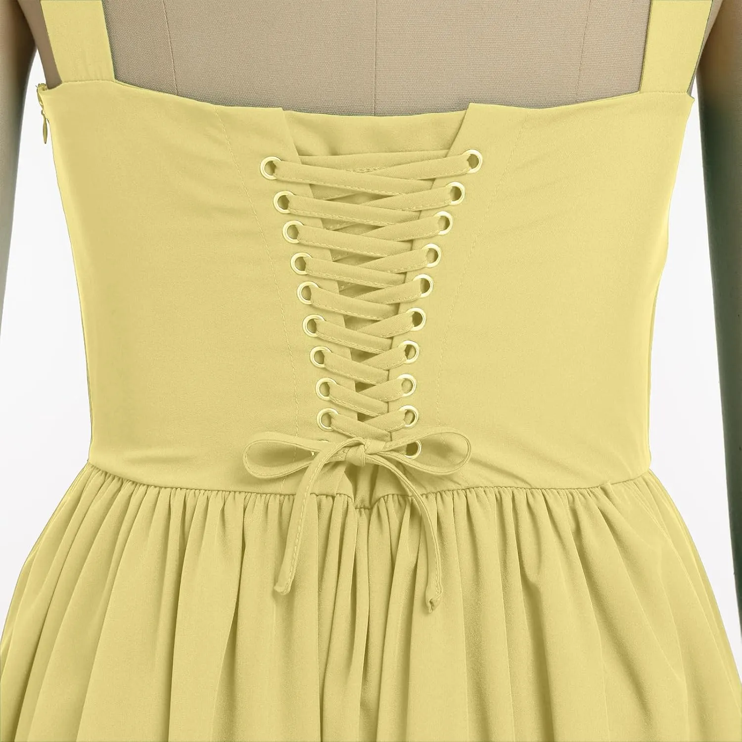 IMEKIS Women Summer Corset Mini Dress Sexy Spaghetti Straps Low Cut Backless Lace Short Boho Floral Sleeveless Streetwear