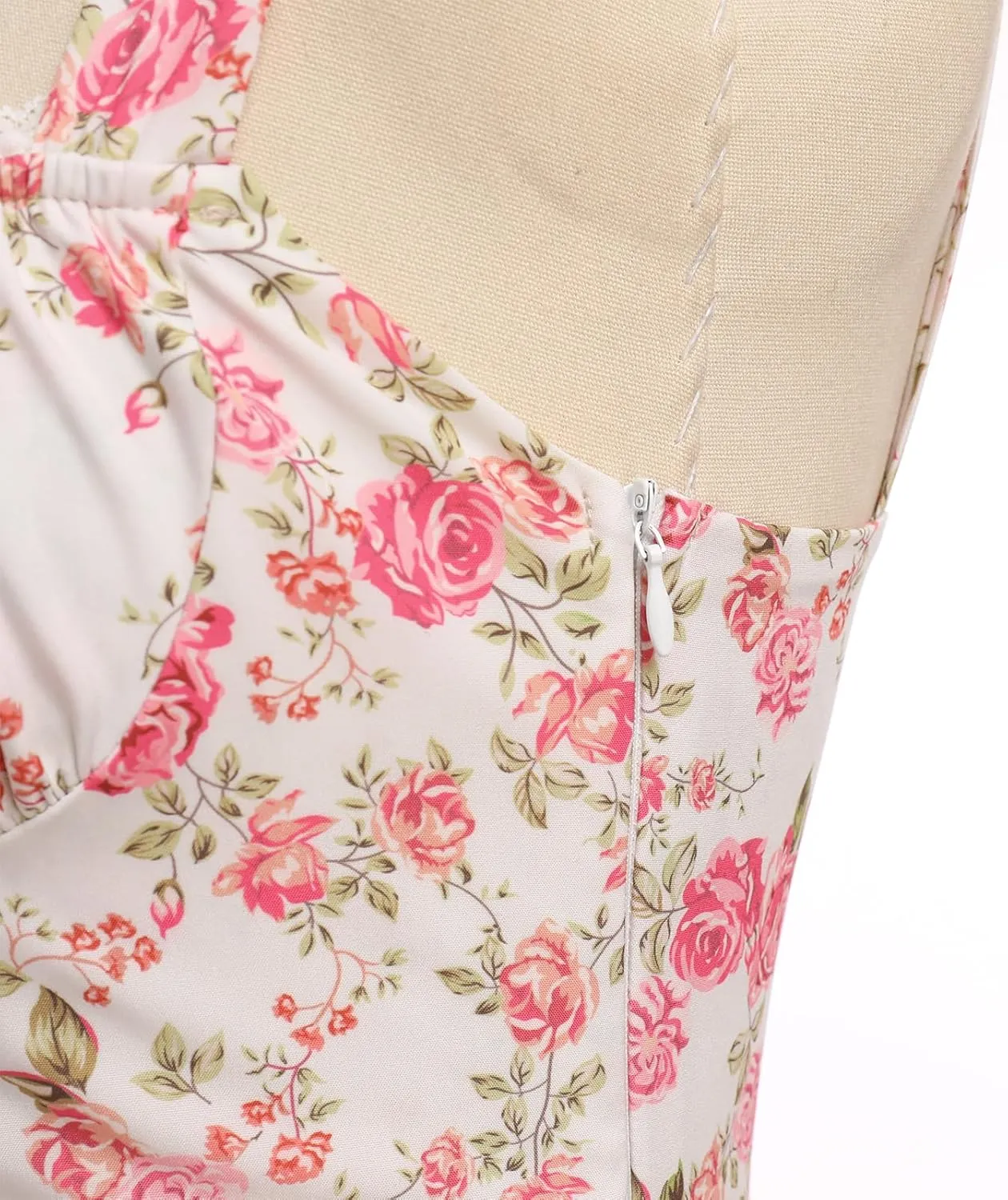 IMEKIS Women Summer Corset Mini Dress Sexy Spaghetti Straps Low Cut Backless Lace Short Boho Floral Sleeveless Streetwear