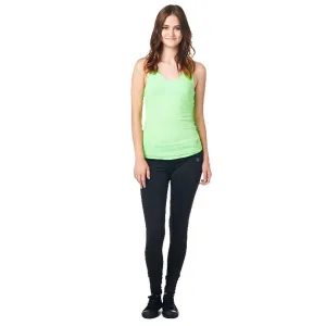 LA Society Women's Yoga Fitness Green/Black Sleeveless Tank Top and Yoga Legging Pants