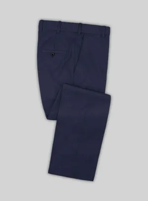 Lanificio Zegna Trofeo Ink Blue Wool Pants