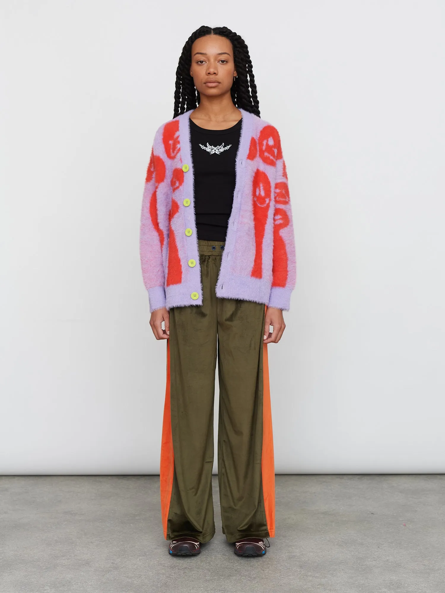 Lava Lamp Fluffy Knit Cardigan