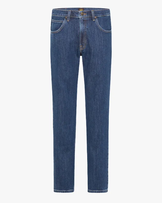 Lee Brooklyn Straight Regular Fit Mens Jeans - Dark Stonewash