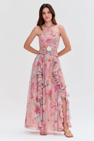LILY FLOWER CUT OUT DRESS