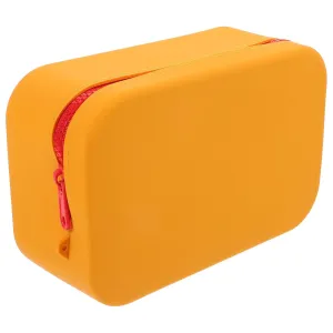Makeup Bag Silicone Makeup Pouch Portable Travel Cosmetic Bag Tolietry Bag Makeup Brush Organizer for Home Travel Toiletries Gym Bathroom Organization Orange/284