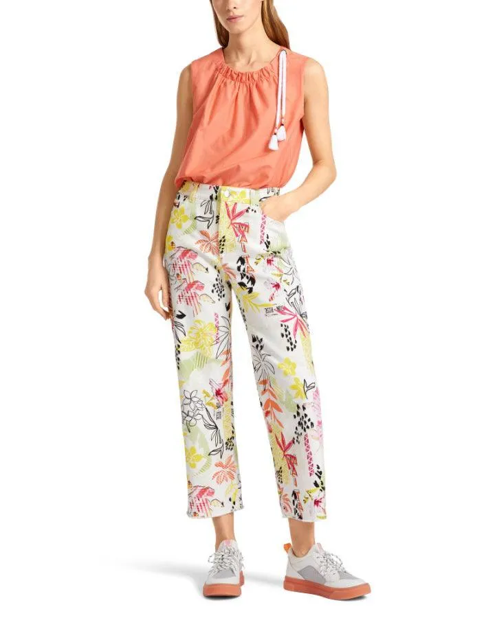 Marc Cain Cropped Print Jeans