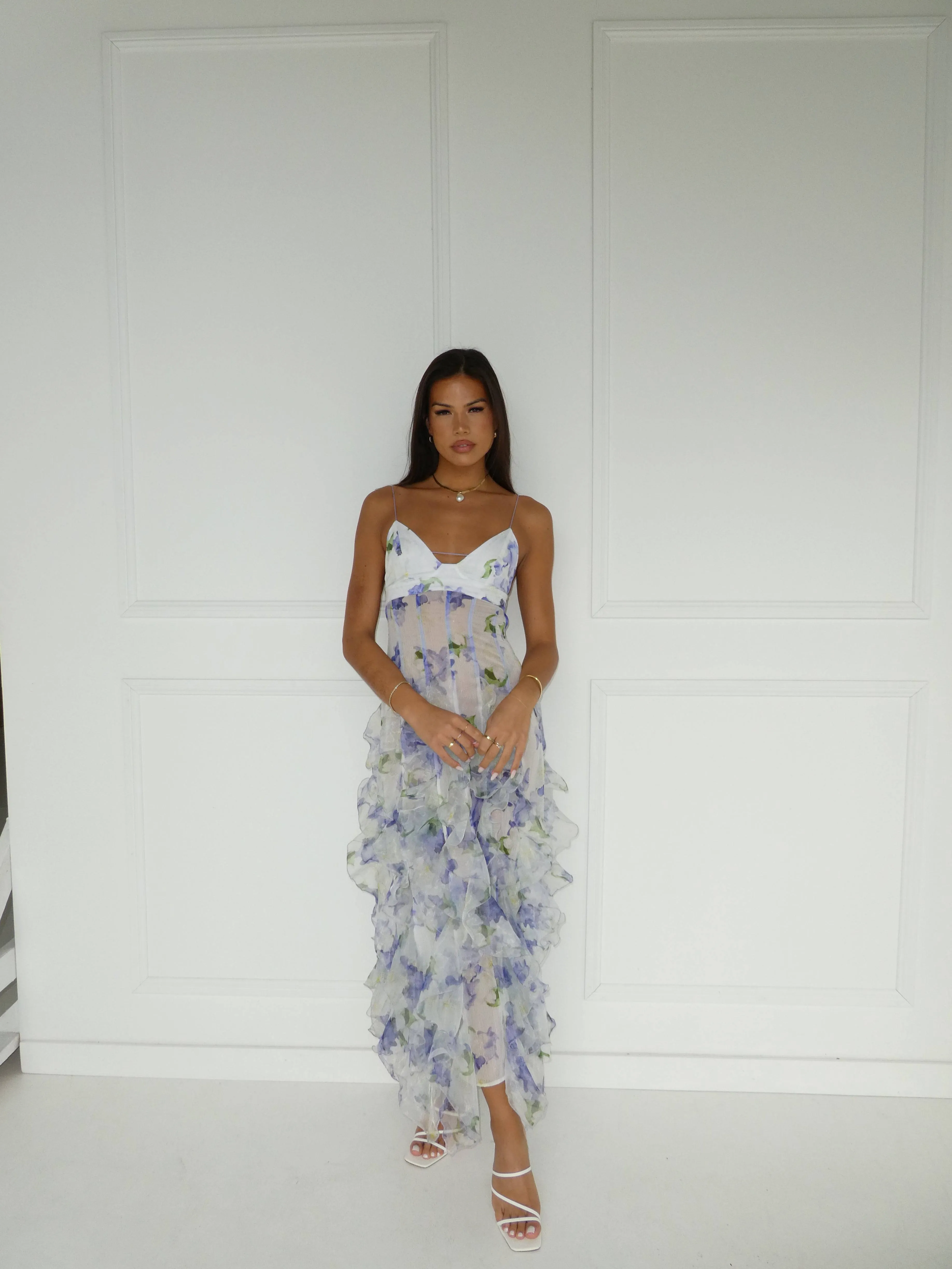 Menti - Iris Flower Maxi Dress
