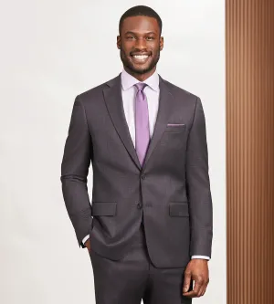Modern Fit Burgundy Neat Suit