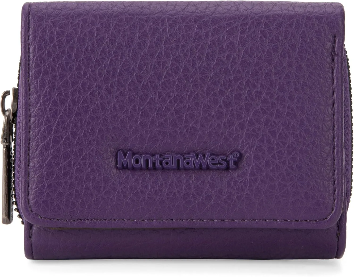 Montana West Women's Wallet Slim Trifold Card Holder RFID Blocking with Zipper Coin Pocket