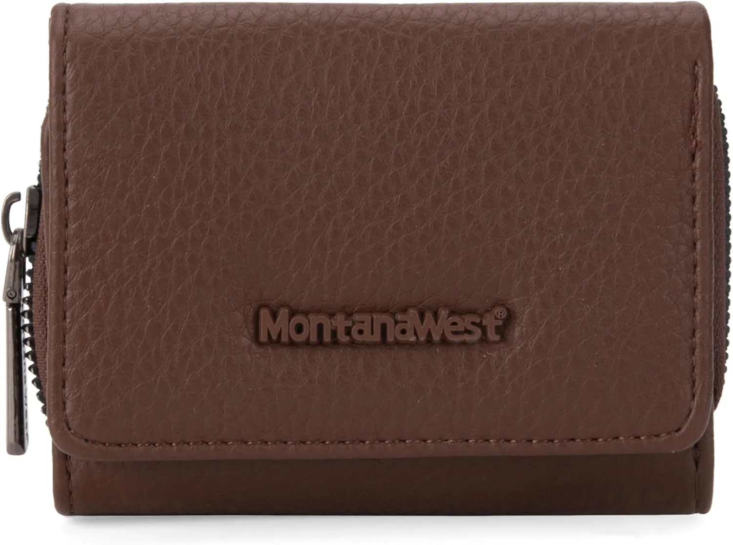 Montana West Women's Wallet Slim Trifold Card Holder RFID Blocking with Zipper Coin Pocket